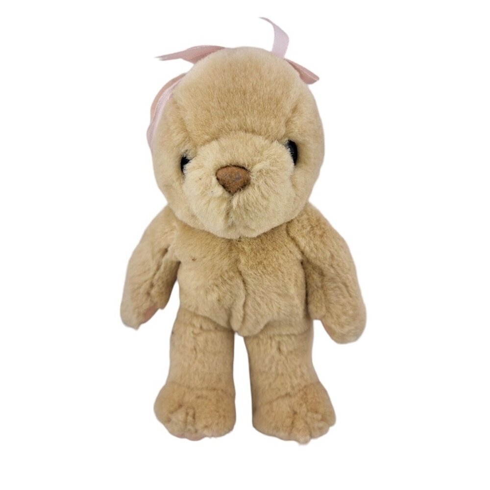 VTG Cherished Teddies Plush Teddy Bear by Priscilla Hillman - Beige Tan, 8in